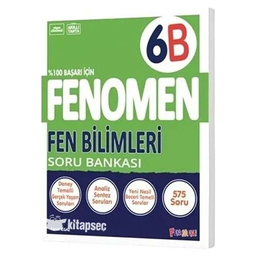 6. Sınıf Fen Bilimleri Fenomen B Soru Bankası Fenomen Okul Yayınları