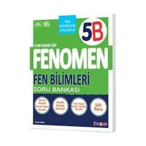 Gama Fenomen 5. Sınıf Fen Bilimleri B Soru Bankası 2025