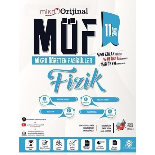 Orijinal Mikro 11. Sınıf Fizik MÖF Mikro Öğreten Fasiküller