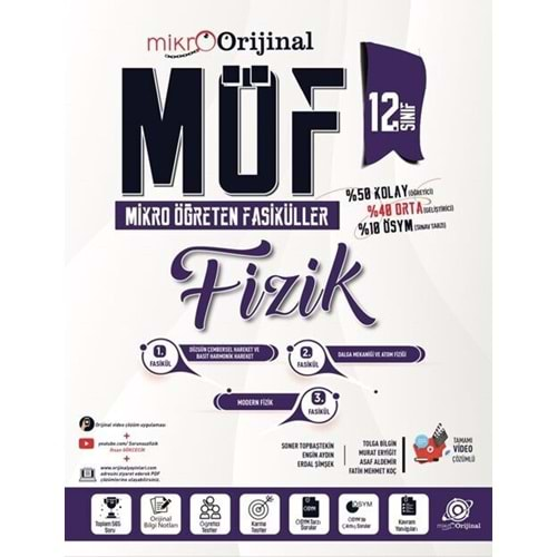 Orijinal Mikro 12. Sınıf Fizik MÖF Mikro Öğreten Fasiküller