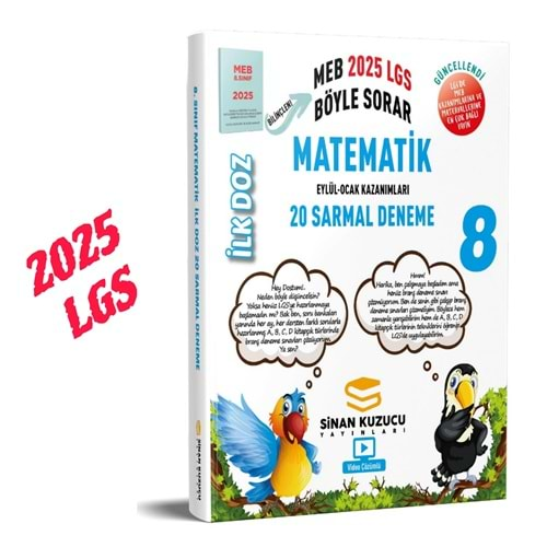 Sinan Kuzucu LGS 2025 Matematik İlk Doz 20 Li Sarmal Deneme