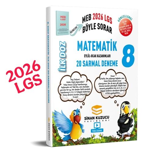 Sinan Kuzucu LGS 2026 Matematik İlk Doz 20 Li Sarmal Deneme