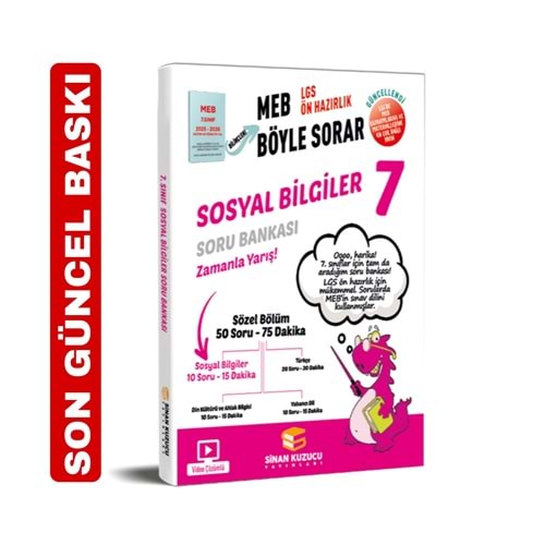 Sinan Kuzucu Meb Böyle Sorar 7. Sınıf Sosyal Bilgiler Soru Bankası 2026