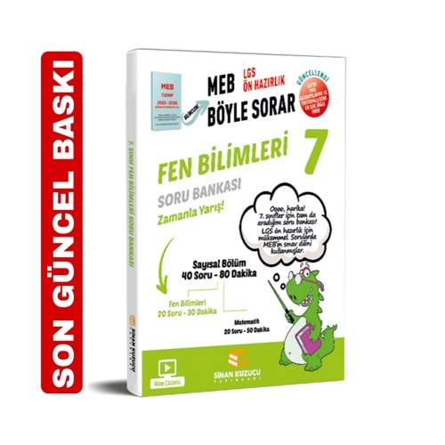 Sinan Kuzucu Meb Böyle Sorar 7. Sınıf Fen Bilimleri Soru Bankası 2026