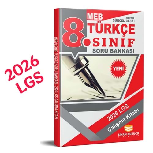 2026 8. Sınıf Türkçe Soru Bankası Sinan Kuzucu Yayınları