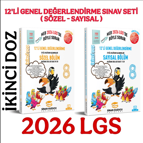 Sinan Kuzucu 12 li Genel Deneme Seti İkinci Doz 2026