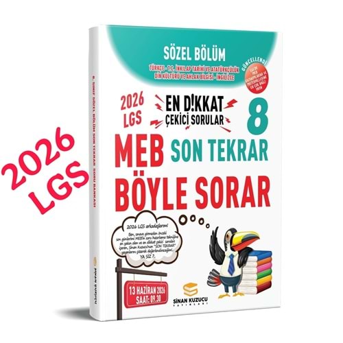 2026 LGS SON TEKRAR SÖZEL SORU BANKASI SİNAN KUZUCU YAYINLARI