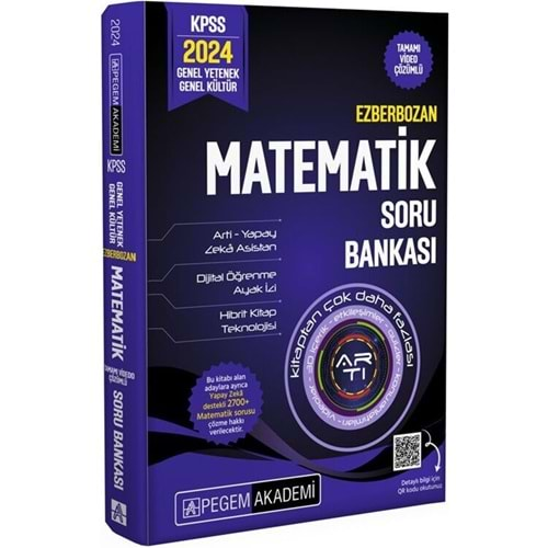 Pegem KPSS 2024 Ezberbozan Matematik Soru Bankası