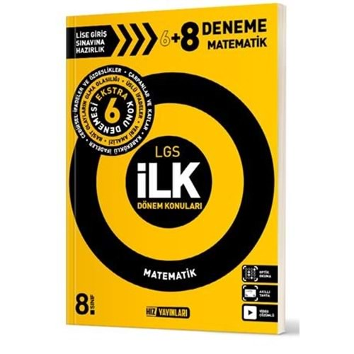 8.Sınıf LGS 1. Dönem Matematik Deneme Hız Yayınları