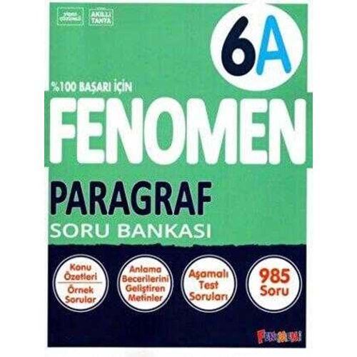 Fenomen 6. Sınıf Paragraf A Soru Bakası