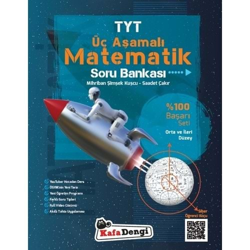 TYT Üç Aşamalı Matematik Soru Bankası Yüzde 100 Başarı Kafa Dengi Yayınları