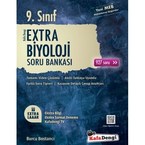 KafaDengi 9.Sınıf Extra Biyoloji Soru Bankası (Tümü Video Çözümlü)