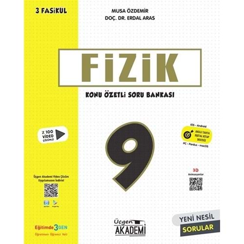 Üçgen Akademi 9. Sınıf Fizik Konu Özetli Soru Bankası