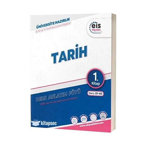 Eis Yayınları YKS - Mavi Set - DAF - Tarih - 1. Kitap