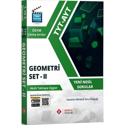 Sonuç Yayınları TYT AYT Geometri Set II Yenilenmiş Baskı