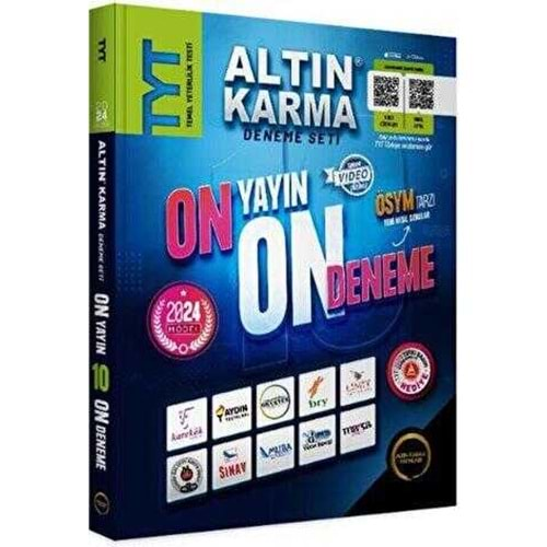 Altın Karma Yayınları TYT On Yayın On Deneme 2024 Model