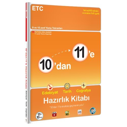 10'dan 11'e Edebiyat Tarih Coğrafya Hazırlık Kitabı