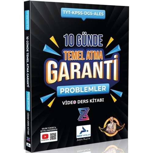 Paraf Yayınları TYT Problemler Z Takımı 10 Günde Temel Atma Garanti Video Ders Kitabı