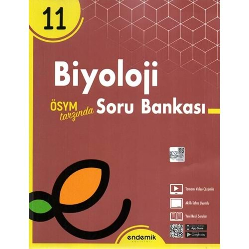 Endemik 11. Sınıf Biyoloji Soru Bankası