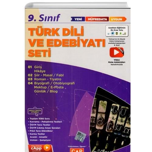 Çap 9. Sınıf Türk Dili ve Edebiyatı Faikül Seti