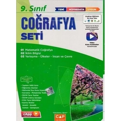 Çap Yayınları 9. Sınıf Coğrafya Seti