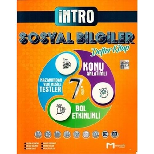 Mozaik İntro 7. Sınıf Sosyal Bilgiler Defter Kitap