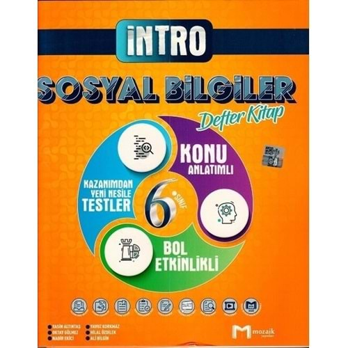 Mozaik İntro 6. Sınıf Sosyal Bilimler Defter Kitap