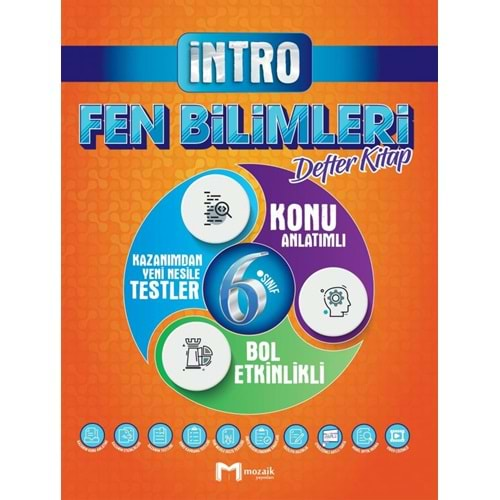 Mozaik İntro 6. Sınıf Fen Bilimleri Defter Kitap