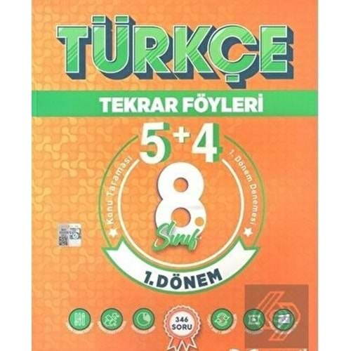 8. Sınıf Türkçe 5 + 4 Tekrar Föyü Özel Baskı Mozaik Yayınları