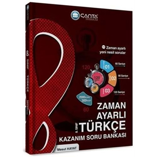 Çanta Zaman Ayarlı 8. Sınıf Türkçe Kazanım Soru Bankası 2023