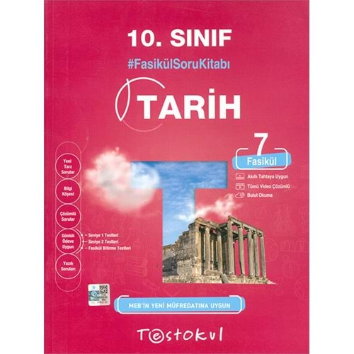 Testokul 10.Snf. Tarih Fasikül Soru Kitabı / Tarih (7 Fasikül)