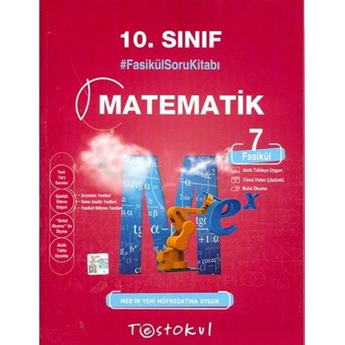 Testokul10.Snf. Fasikül Soru Kitabı / Matematik (7 Fasikül)