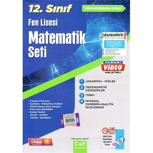 Çap 12. Sınıf Matematik Fasikül Seti Fen Lisesi