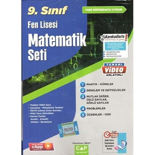 Çap 9. Sınıf Matematik Fasikül Seti Fen Lisesi