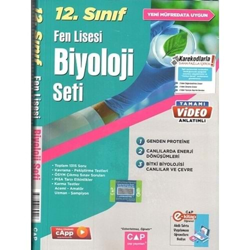 Çap 12. Sınıf Biyoloji Fasikül Seti Fen Lisesi