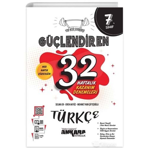 Ankara 7. Sınıf 32 Haftalık Deneme Türkçe