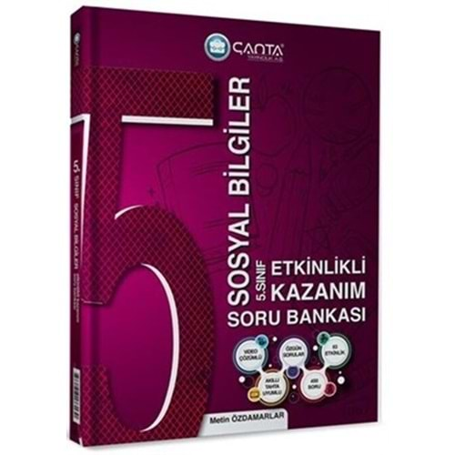 Çanta Zaman Ayarlı 5. Sınıf Sosyal Bilgiler Kazanım Soru Bankası 2023