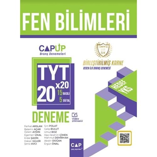 TYT Fen Bilimleri 20 x 20 Up Deneme Çap Yayınları