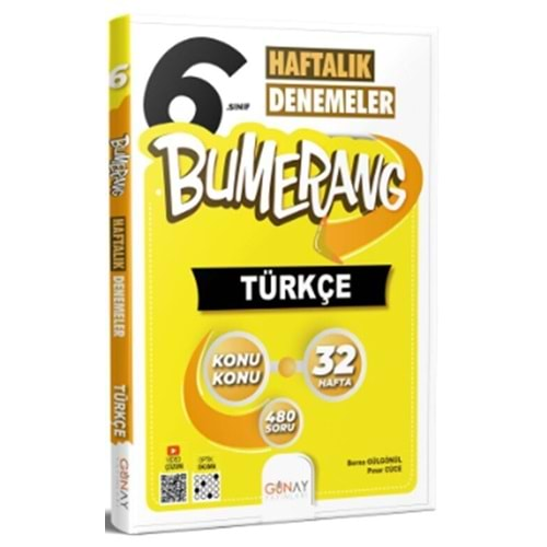 Günay Bumerang 6. Sınıf 32 Hafta Türkçe Denemeleri