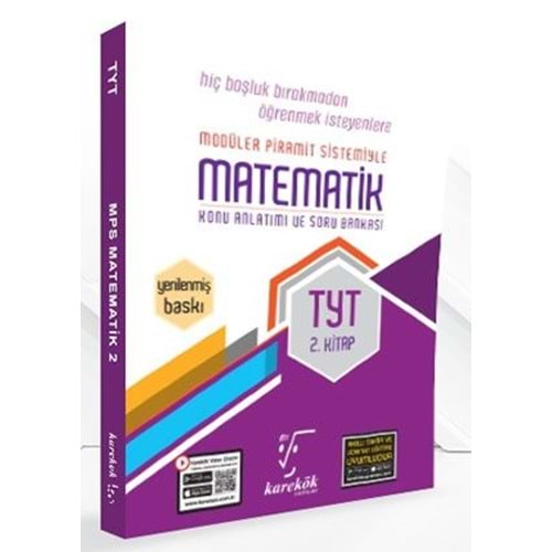 Karekök Yayıncılık Karekök Yayınları TYT Matematik 2. Kitap MPS Konu Anlatımı Soru Bankası 1. Kitap