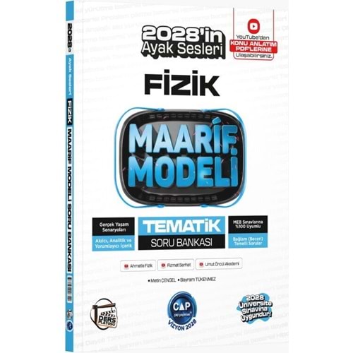 Çap Yayınları Üniversiteye Hazırlık Fizik Ders Platosu Maarif Modeli Tematik Soru Bankası