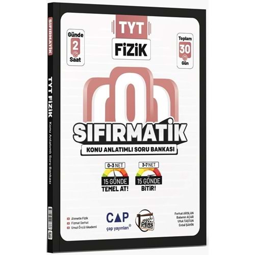 Çap Yayınları TYT Fizik Sıfırmatik Konu Anlatımlı Soru Bankası