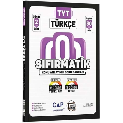 Çap Yayınları TYT Türkçe Sıfırmatik Konu Anlatımlı Soru Bankası