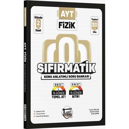 Ders Platosu AYT Fizik Sıfırmatik Konu Anlatımlı Soru Bankası