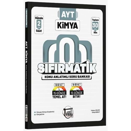 Ders Platosu AYT Kimya Sıfırmatik Konu Anlatımlı Soru Bankası