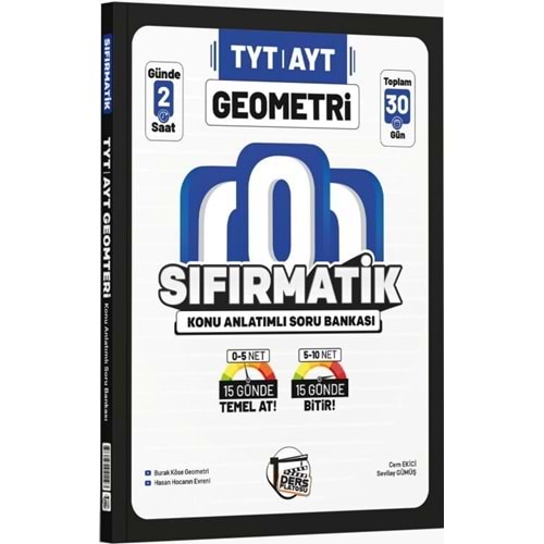 Ders Platosu TYT AYT Geometri Sıfırmatik Konu Anlatımlı Soru Bankası