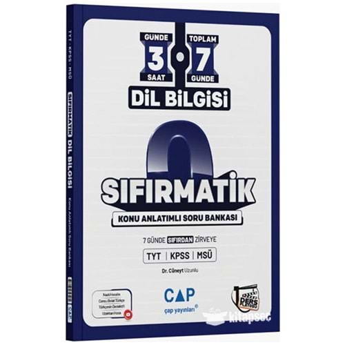 TYT KPSS MSÜ Dil Bilgisi Sıfırmatik Konu Anlatımı Soru Bankası Çap Yayınları