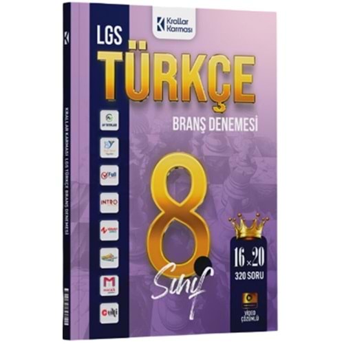 Krallar Karması 8. Sınıf LGS Türkçe 16 x 20 Branş Denemeleri