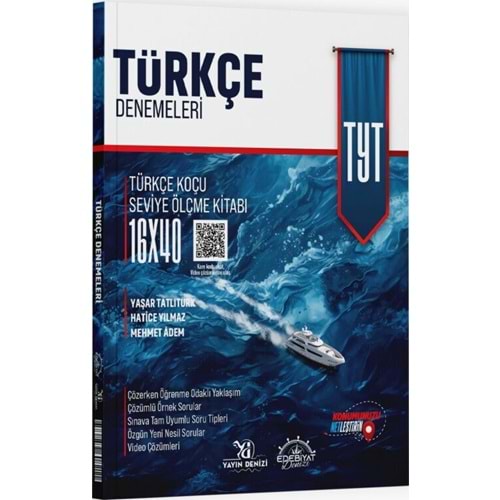 Edebiyat Denizi TYT Türkçe 16 x 40 Branş Denemeleri