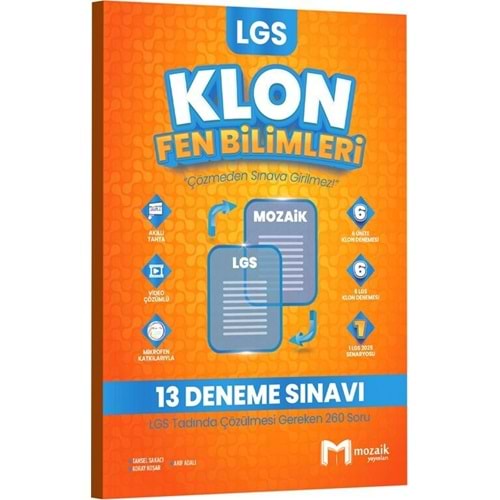 Mozaik KLON 8. Sınıf Fen Bilimleri 13 Deneme